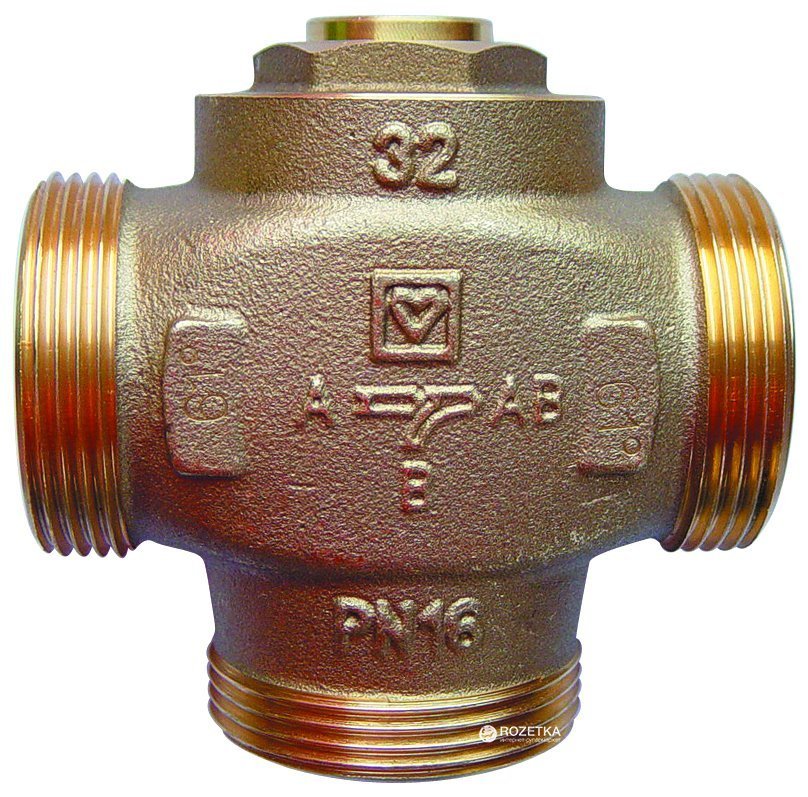 Клапан Триходовий термозмішувальний Herz Teplomix DN32 1 ¼ ( температура потоку 61 ° С )