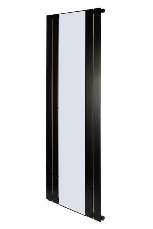 Вертикальний радіатор Betatherm Mirror H-1800 мм, L-609 мм, з дзеркалом Чорний