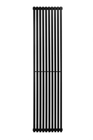 Вертикальний трубчастий радіатор Quantum 1 H-2000 мм, L-525 мм Betatherm Чорний