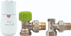 Комплект підключення Vario Term STANDARD  ½” / ½” Термостатичний клапан SFK 15 або SFP 15 Запірний клапан FK або FP Термоголовка  PLUS   GS.05-06C