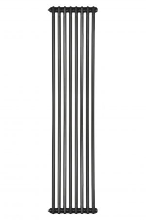 Вертикальний радіатор Zehnder Charleston 2180*368  Чорний 8 секцій